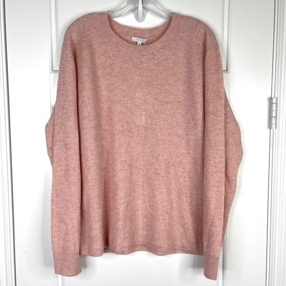 JOHNNY WAS CALME 100% Cashmere Ribbed Pullover Sweater NEW Size XL Blush Pink - Picture 10 of 10